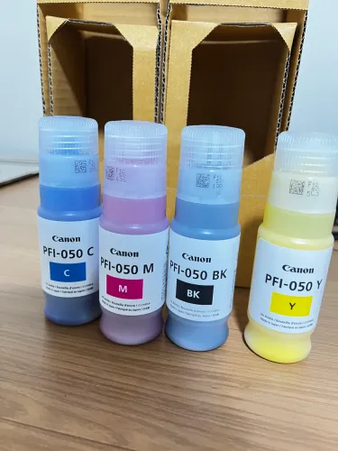 Tinta Canon PFI-050i todas as cores. Kit original.