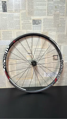 Roda carbono Mtb dianteira eixo blocagem