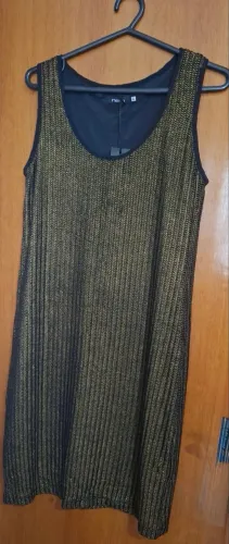 Vestido Dourado com Forro