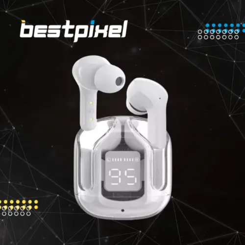 Fone Bluetooth Earbuds HiFi Stereo com Cancelamento de Ruído e Visor Digital LED