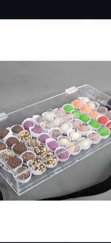 Bandeja de acrilico nova para 50 brigadeiros