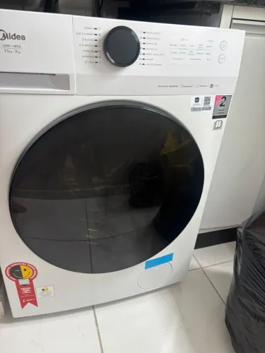 Lava e Seca Roupas 11Kg Slim MF201D110WBWK02 Midea - Branca