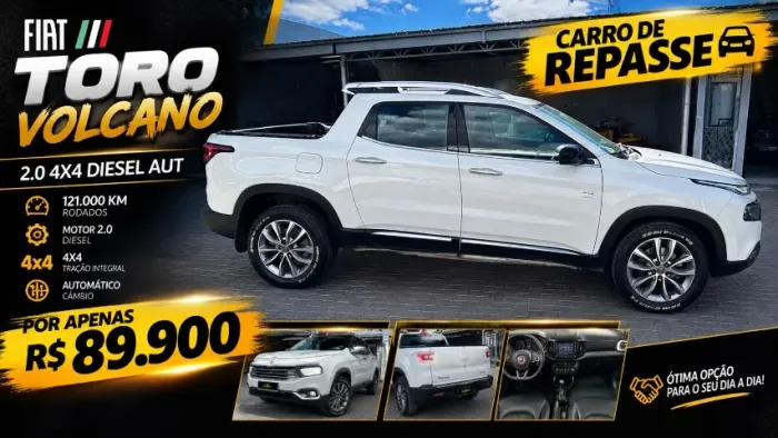 Fiat Toro Volcano 2.0 16V 4X4 TB Diesel Aut. 2019