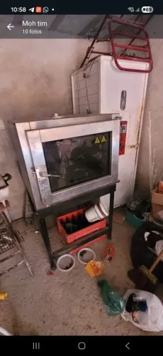 Vende -se Forno turbo induatrial venancio e armario de pão com algumas assadeiras