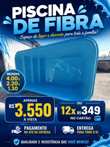 Piscina de fibra