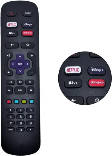 Controle Remoto Para TV Philco Roku Smart