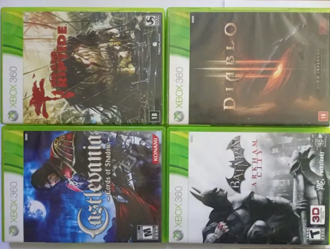 Jogos originais de Xbox 360 em bom estado