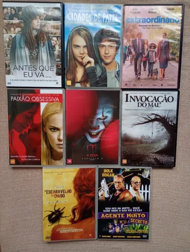 Lote com 8 DVSs Originais NOVOS APENAS TESTADOS por 50 reais TUDO