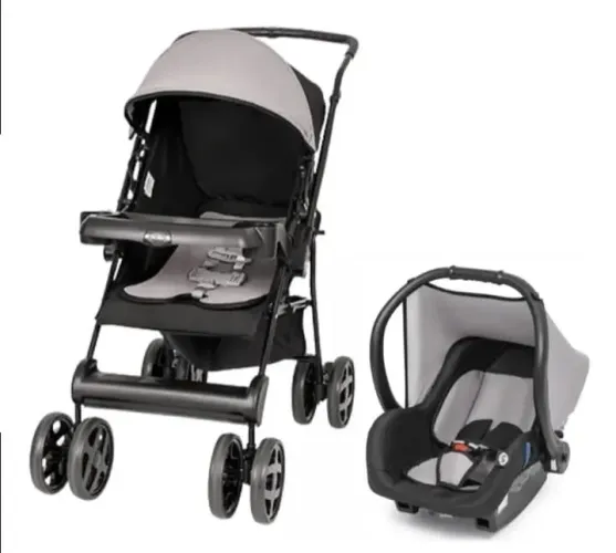 Kit carrinho + bebê conforto da tutti baby 