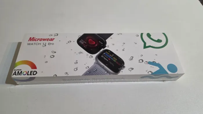 Smartwatch Microwear 11 Pro Rosé Tela Infinita