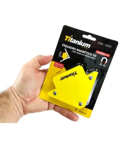 ESQUADRO MAGNÉTICO PARA SOLDADOR E SERRALHEIRO 12K 