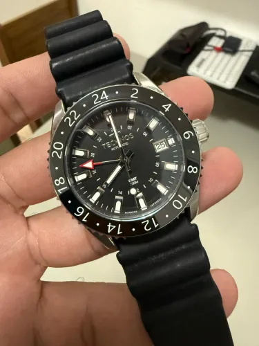 Relógio Automático Masculino Technos GMT Máquina Seiko Edição Limitada.