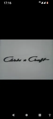 `Placa Logo lancha  Chris Craft  Estrela Decoração Náutica`