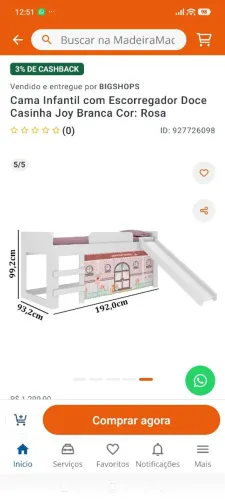 cama infantil com escorregador