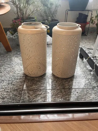 Lanterna de Jardim de Velas Kit com 2 unidades Modelo 1