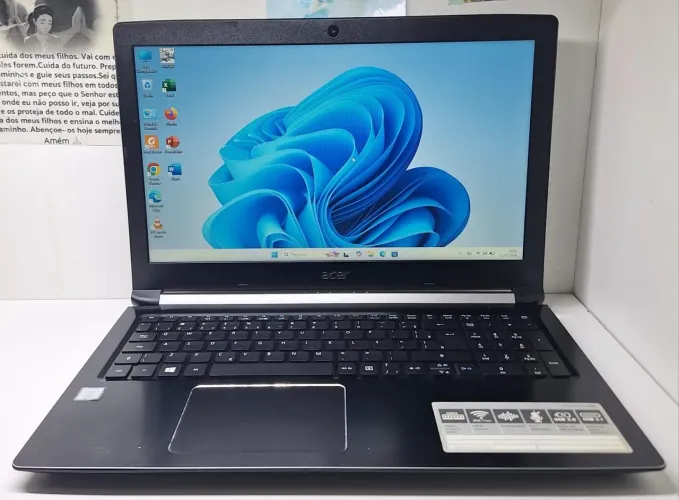 Notebook Acer Intel core i3 8GB de memória ram ssd 120GB Windows 11 64bits!!