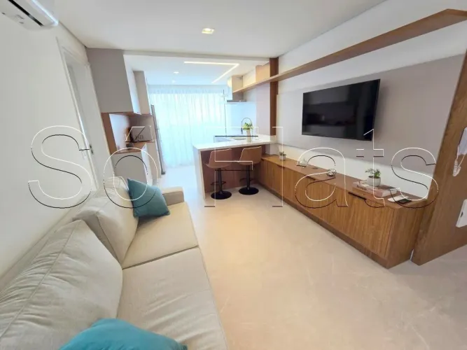 Studio Nine 3134, flat totalmente mobiliado disponível para locação com 39m² e 1 dormitóri