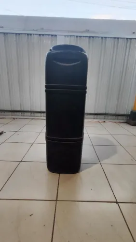 Tambor / Bombona Plástica Preta com Tampa