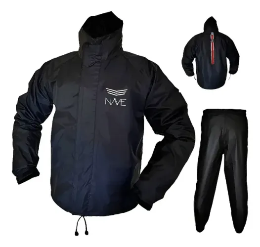 Capa de Chuva Motoqueiro Nylon Emborrachado Nave Combat