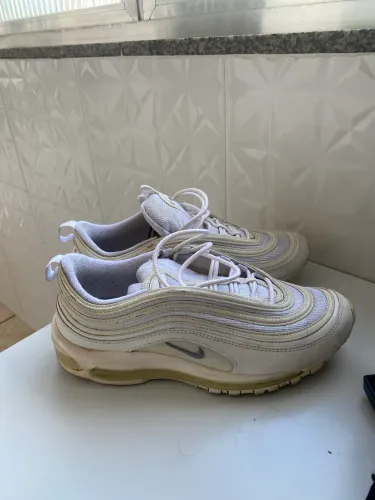 Tenis airmax 97 branco refletivo