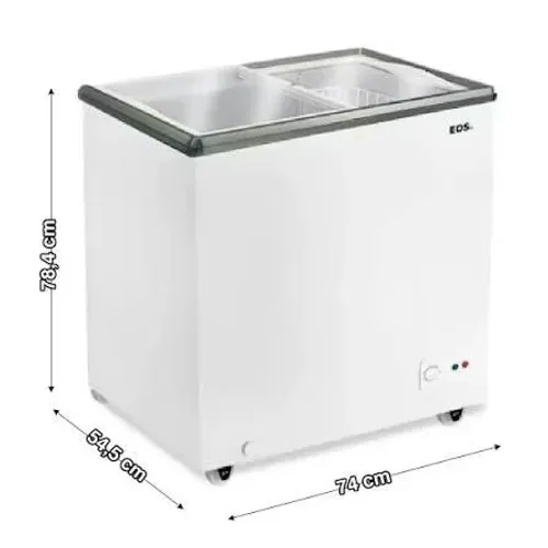 Freezer Horizontal EOS EEH200XX 138 L 2 Portas Branco