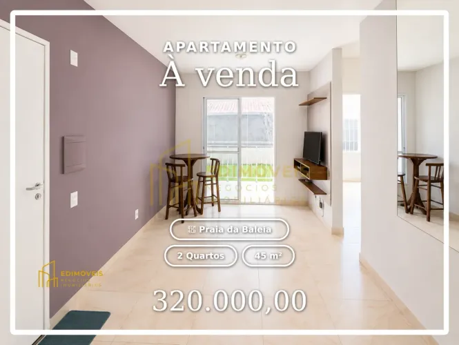 Viva perto da praia! Apartamento térreo na Praia da Baleia à venda