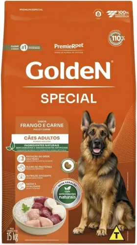 Alimento Golden Special Adulto Sabor Frango E Carne De 15kg