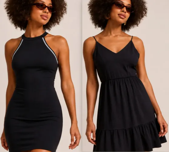 Kit 2 Vestidos Curtos Pretos Bluesteel Renner