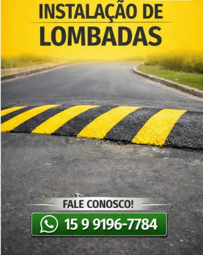 Instalação de Lombadas e Redutores de Velocidade