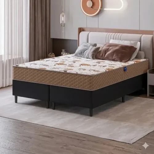 Conjunto Base com Colchão D33 Quality Queen (FRETE GRÁTIS)