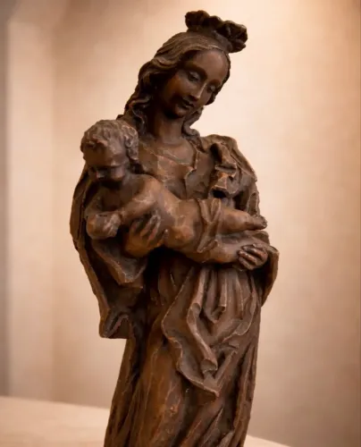 Escultura Nossa Senhora com o Menino Jesus