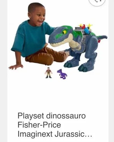 Dinossauro Fisher price imaginext Jurassic park playset