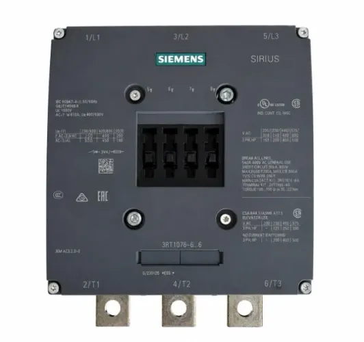 Contator de Potência Siemens SIRIUS 3RT1076-6...6