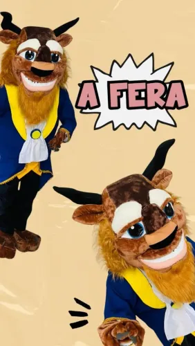 Cabeça de Mascote A Fera (A Bela e a Fera)