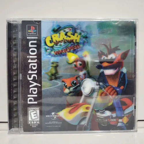Crash Bandicoot Warped PS1 Original C/ Capa 3D Raro Completo Americano Mídia Física CIB