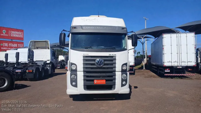 Volkswagen 25.420 Constellation 6x2 2p (Diesel)(E5) 2021/2022 Vamos Seminovos Regente Feij