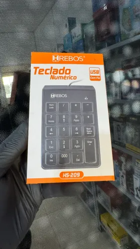Teclado Numérico com Fio - Plug and Play para Windows e Mac