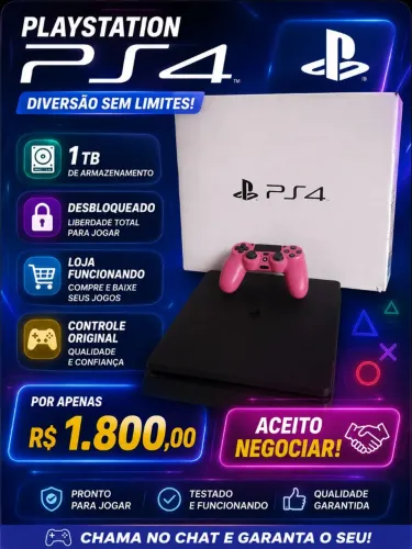 Ps4 1T/ DESBLOQUEADO