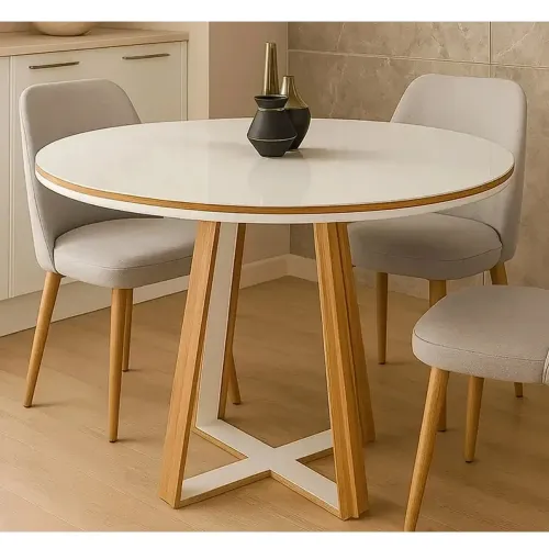 mesa atlanta 100x100 redonda minas plac- FRETE GRATIS / ENTREGA HOJE!! 