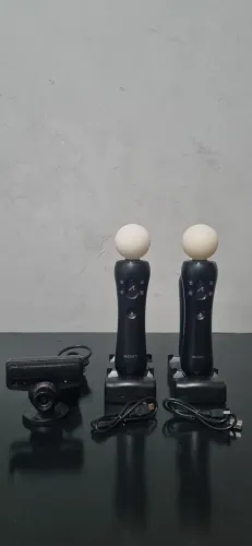 Kit PS Move PS3/PS4 - Controles, Sensores, Câmera e Docks