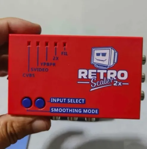Upscaler RetroScaler 2X Suporta SNES/NES/PS1/MEGA DRIVE/ PS2
