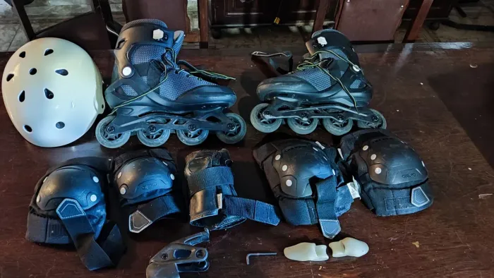 Patins, com kit proteção