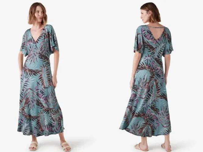 Vestido longo estampado Riachuelo M