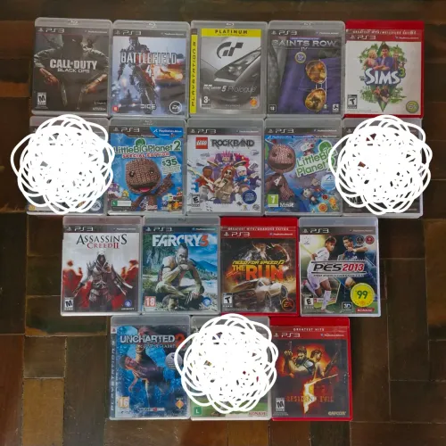 Jogos PS3 mídia fisica