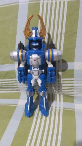 Boneco Power Rangers Operation Overdrive - Blue Ranger Turbo Drill (Bandai) - Funcionando!