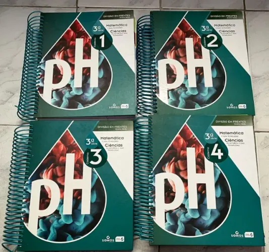 4 Apostilas Matemática e Ciências HP - 3ª série - Ensino Médio