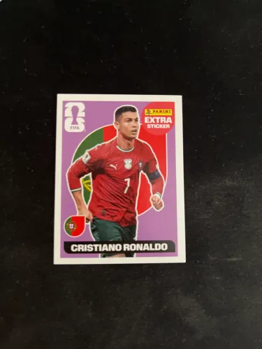 Figurinha legend extra cristiano ronaldo lilás 