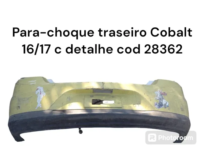 Parachoque traseiro cobalt com detalhe