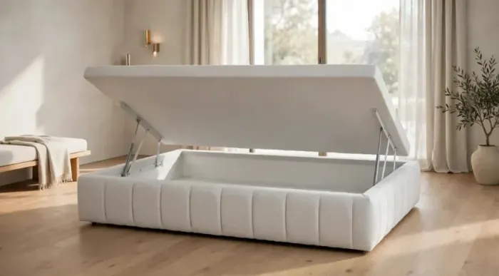 Cama box baú solteiro luxo