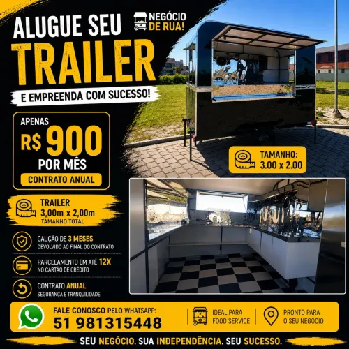 ALUGUE OU COMPRE SEU FOODTRAILER